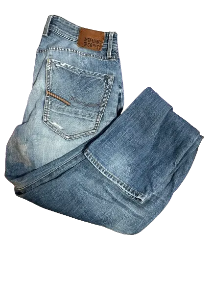 Jack & Jones Distressed Straight Leg Jeans