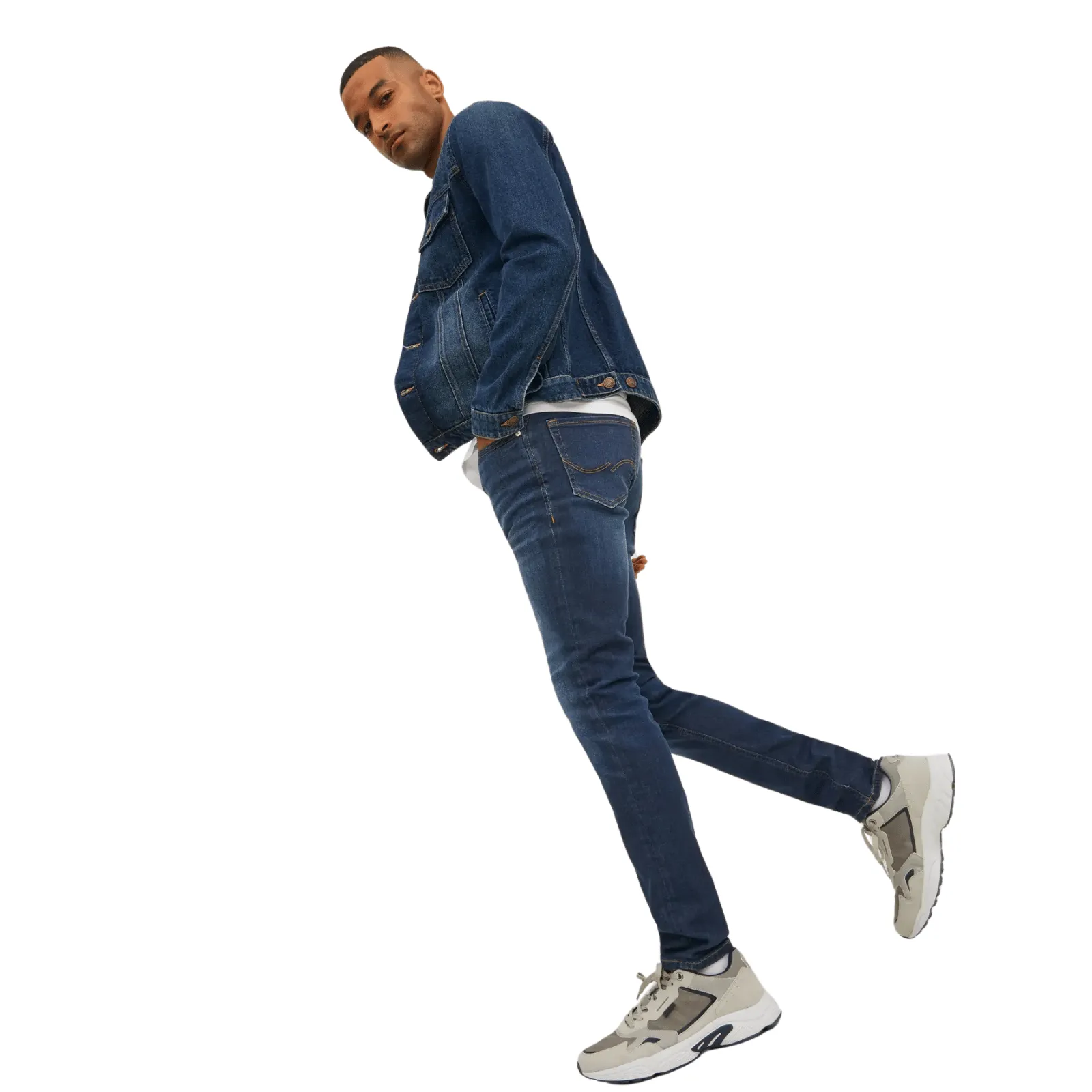 Jack & Jones Mens Liam Original SBD 014 50Sps Skinny Fit Jeans