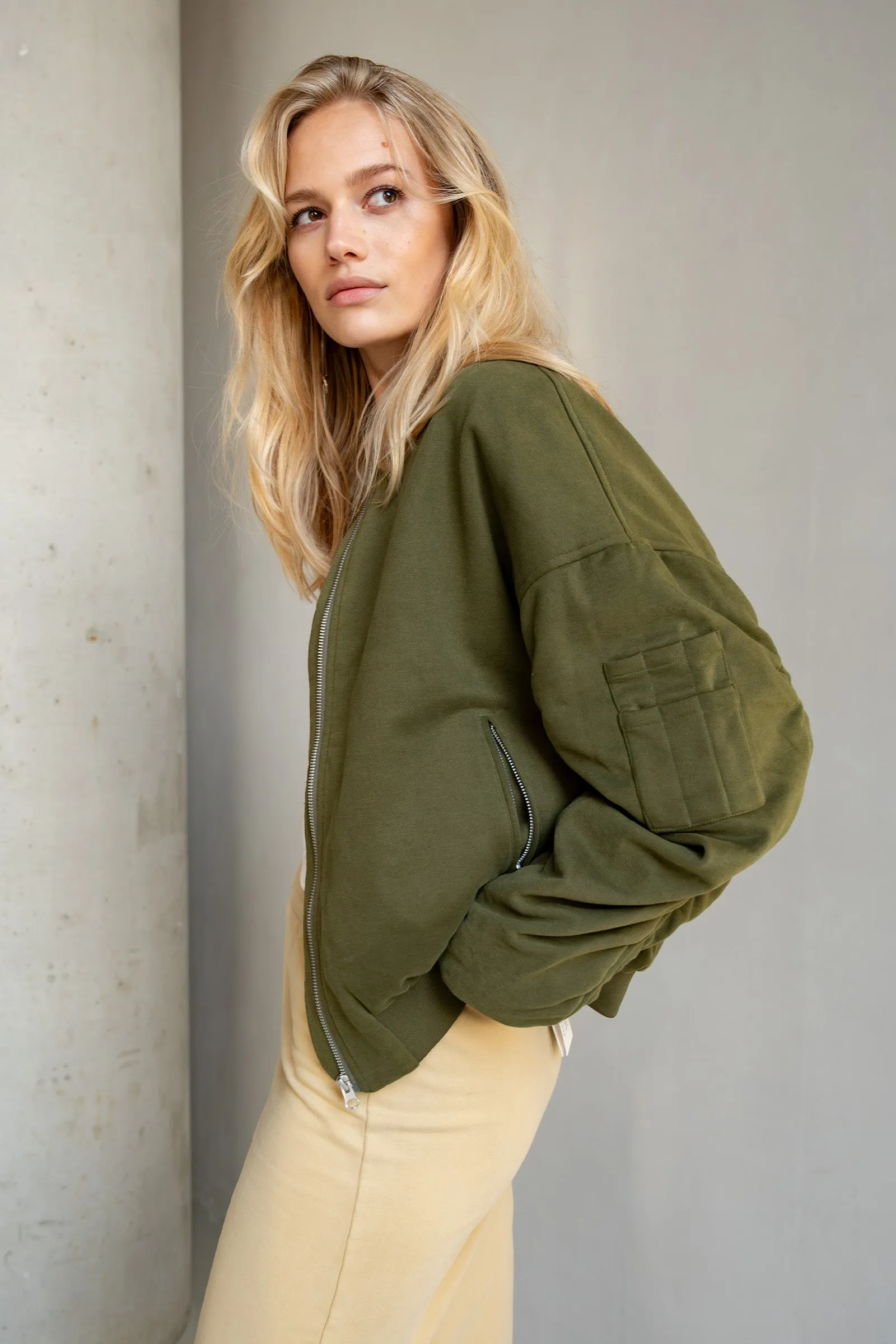 JACKET (S25C232) ALGUE