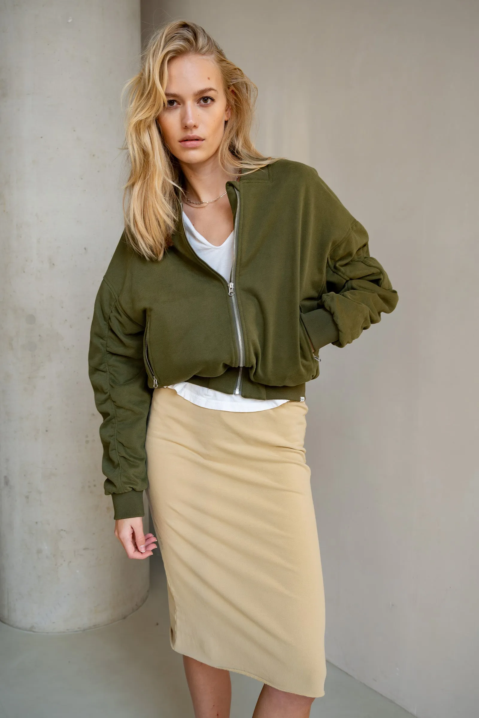 JACKET (S25C232) ALGUE