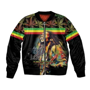 Jamaica Legend Bob Birthday Bomber Jacket Thank You For The Memories LT15