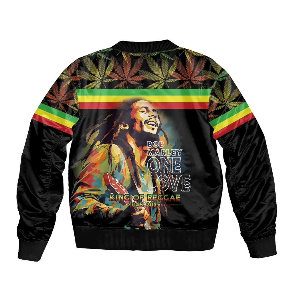 Jamaica Legend Bob Birthday Bomber Jacket Thank You For The Memories LT15