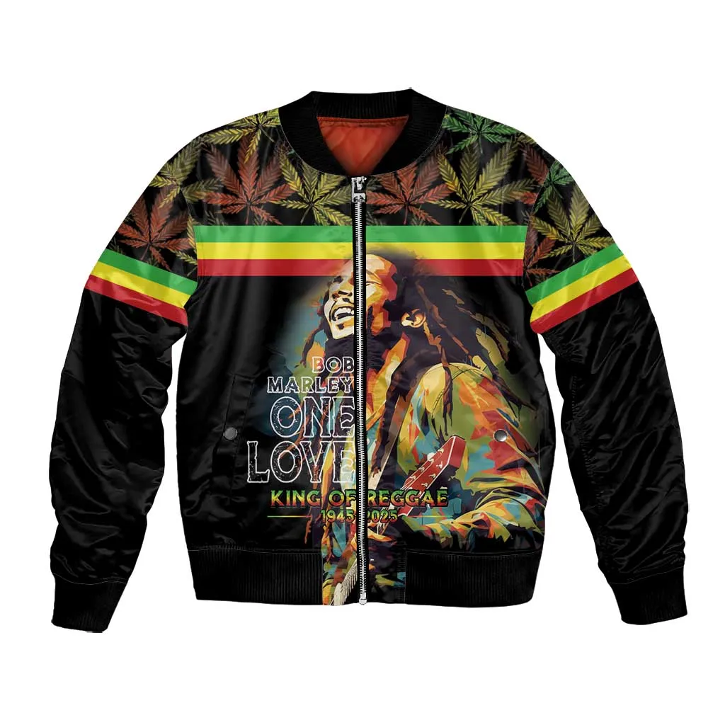 Jamaica Legend Bob Birthday Bomber Jacket Thank You For The Memories LT15