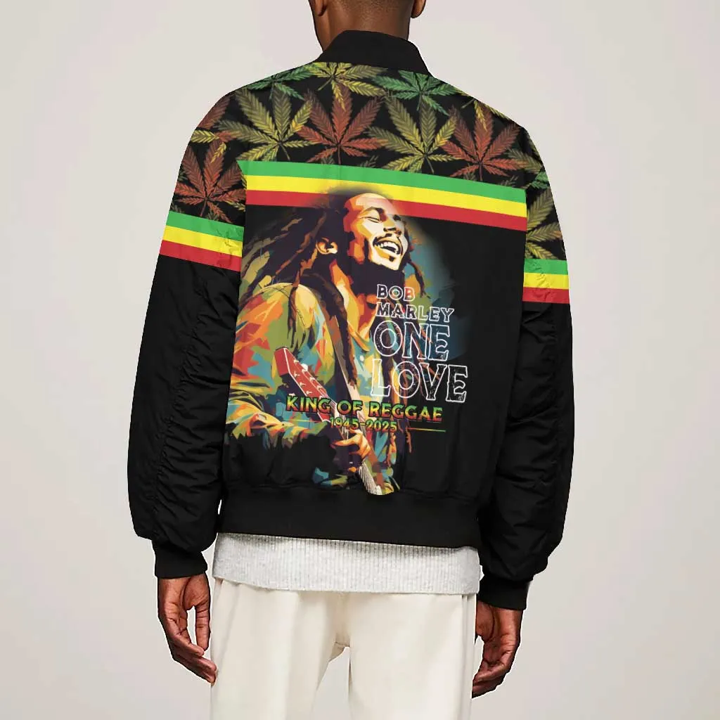 Jamaica Legend Bob Birthday Bomber Jacket Thank You For The Memories LT15