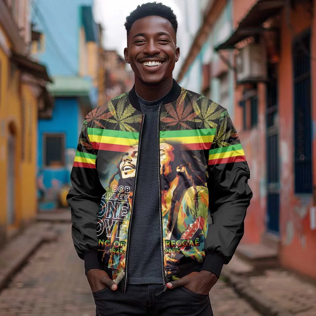 Jamaica Legend Bob Birthday Bomber Jacket Thank You For The Memories LT15