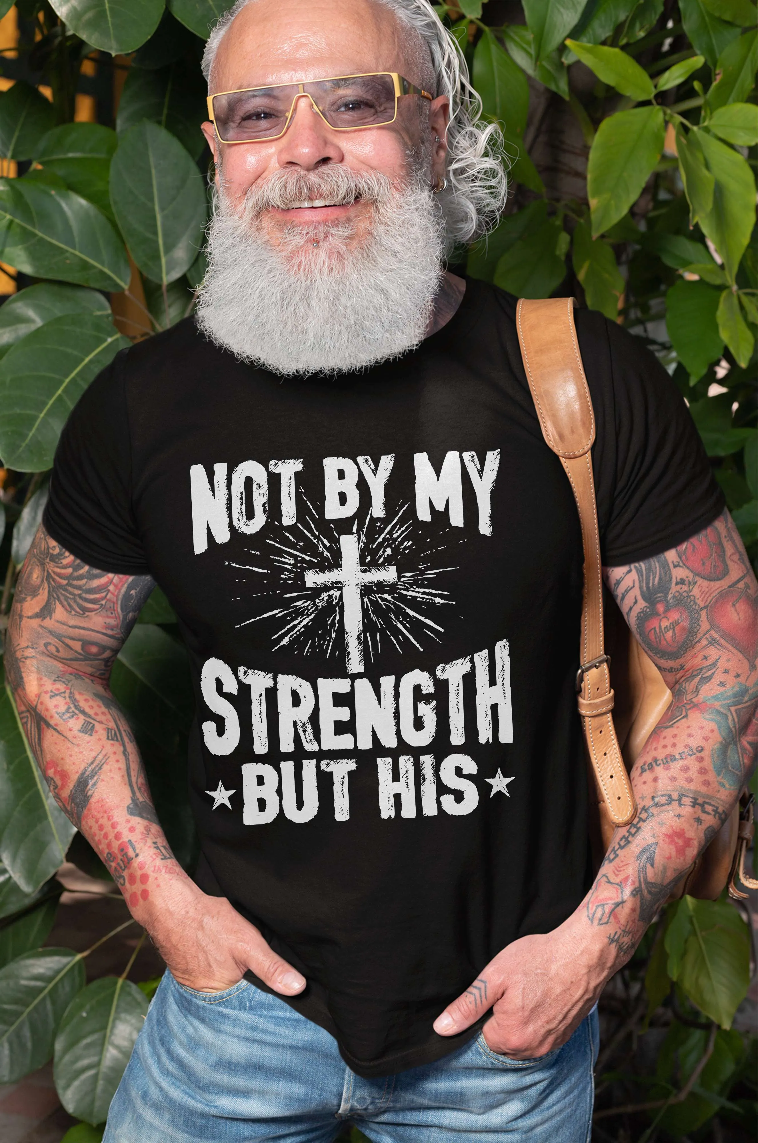 Jesus T-Shirt Not My Strength But His Christian Gifts Jesus God Christ Shirts
