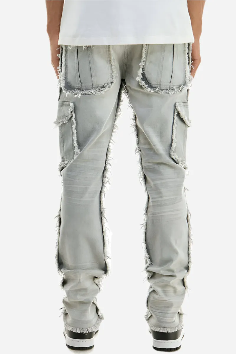 Jet Black Cargo Skinny Jeans - Skinny Fit