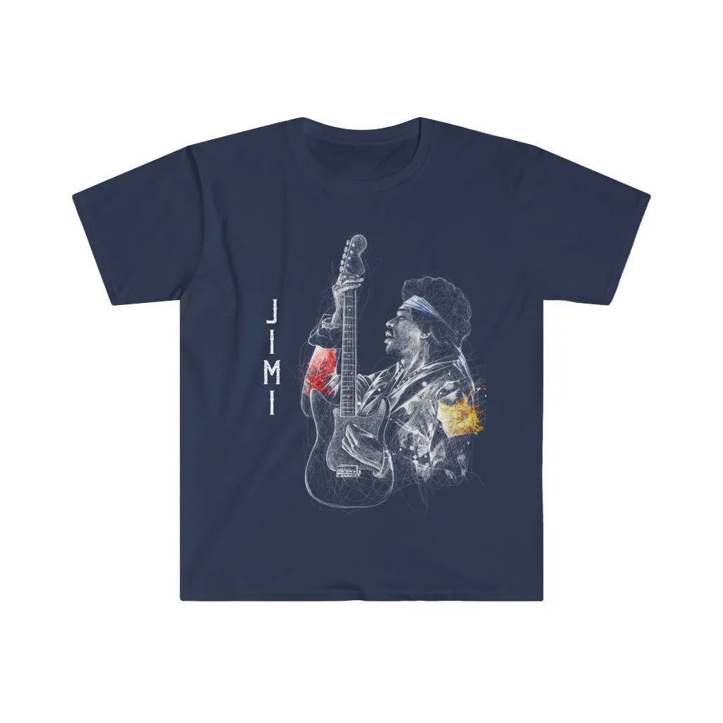Jimi Hendrix T-Shirt on Softstyle