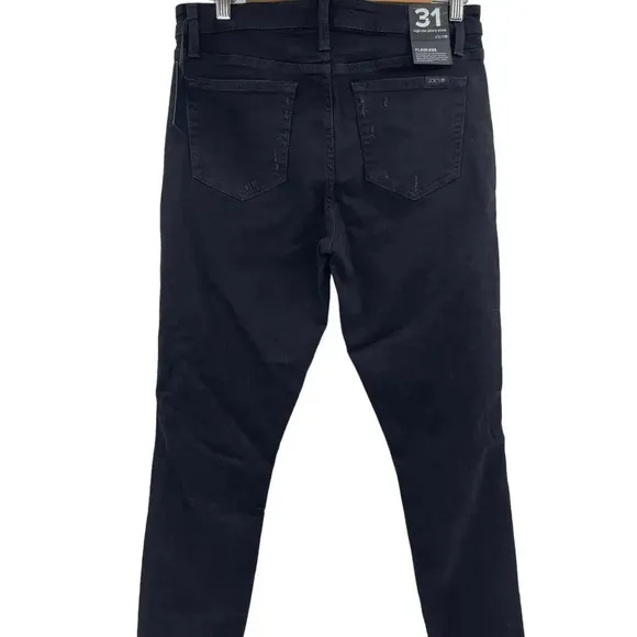 Joe's Flawless Womens Jeans Size 31 Black Denim High Rise Skinny Ankle