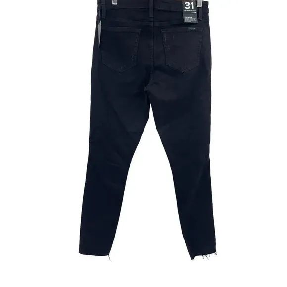 Joe's Flawless Womens Jeans Size 31 Black Denim High Rise Skinny Ankle