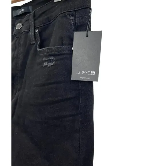 Joe's Flawless Womens Jeans Size 31 Black Denim High Rise Skinny Ankle