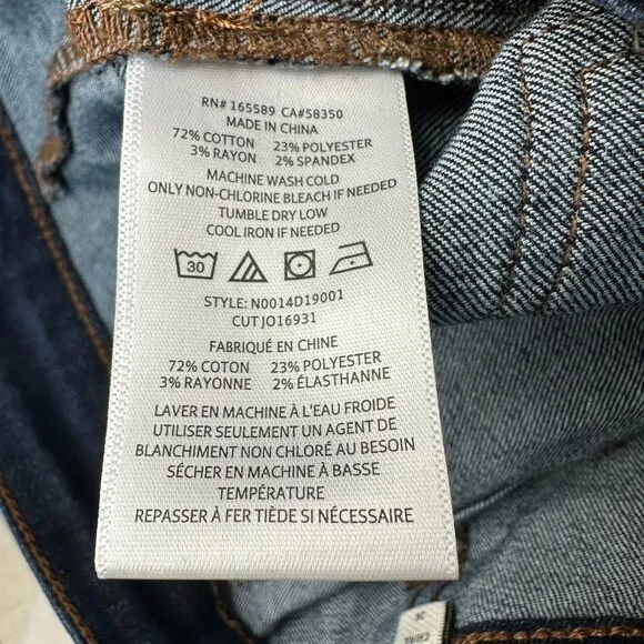 Joie Women's Maxine Park Skinny High Rise Button Front 4 Pocket Jeans, Dark Wash