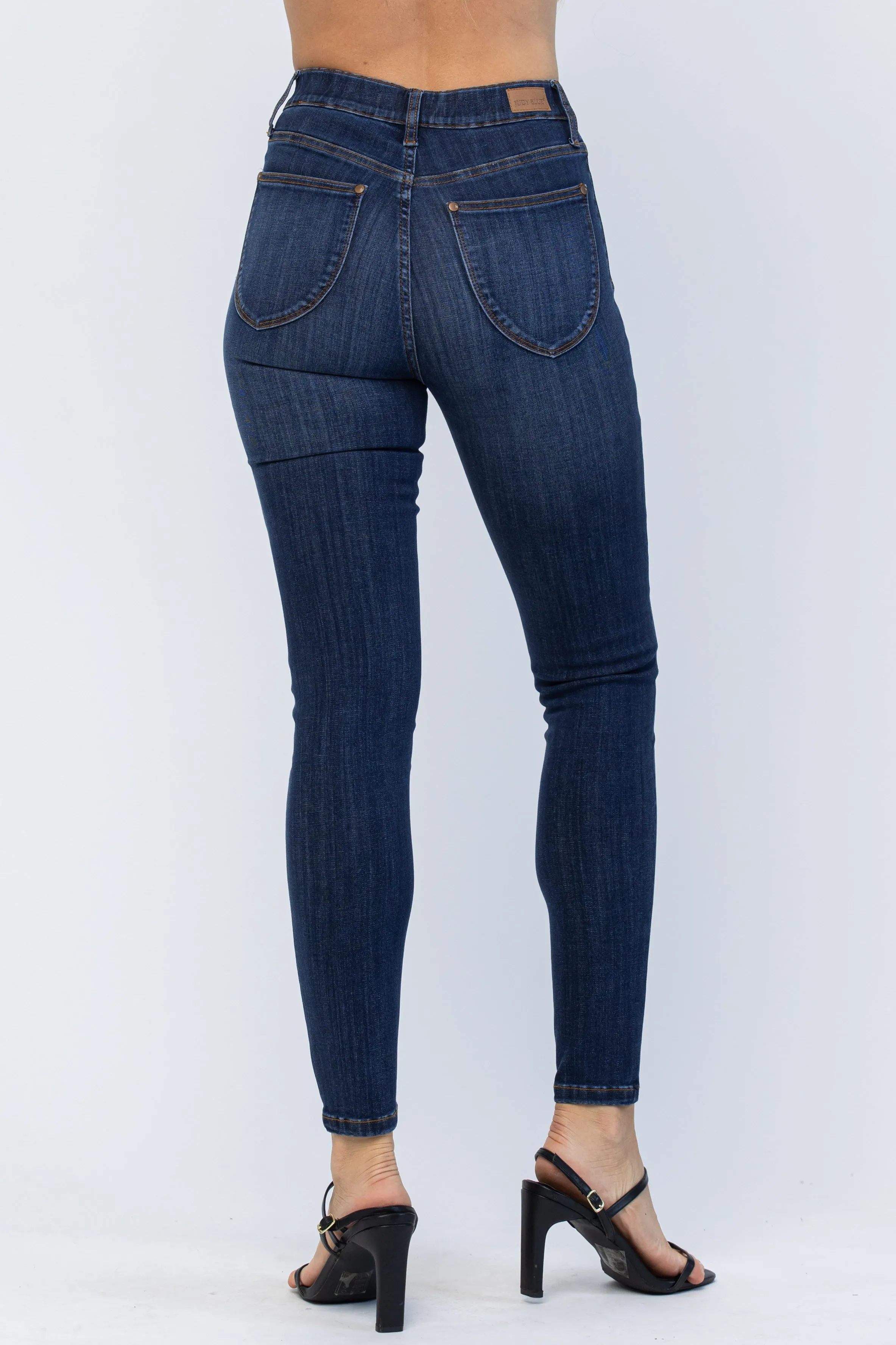 Judy Blue High Waist Patch Pocket Pull-On Skinny Jeans