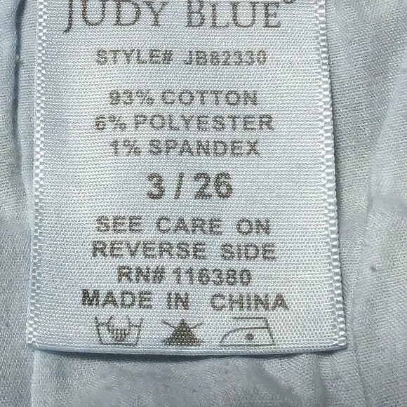 Judy Blue Skinny Fit Women's Jeans Color Blue Size 26 Style#JB82330