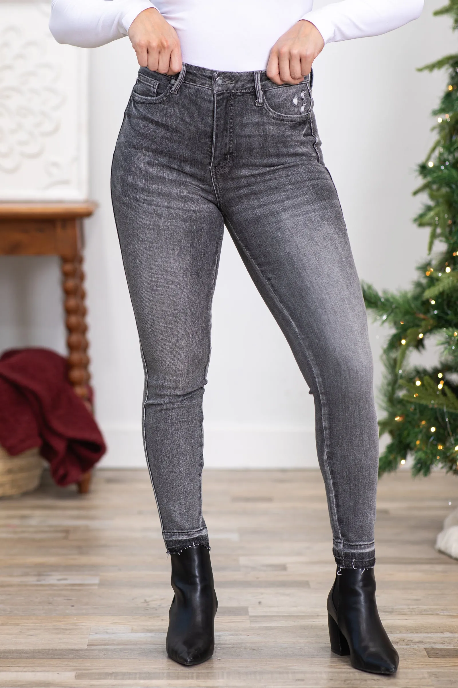 Judy Blue Tummy Control Grey Jeans