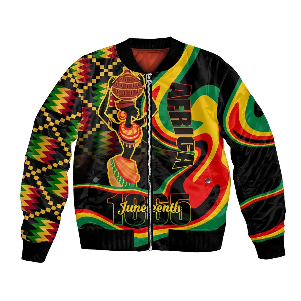 Juneteenth 2024 Bomber Jacket 1865 Freedom Day Anniversary LT01