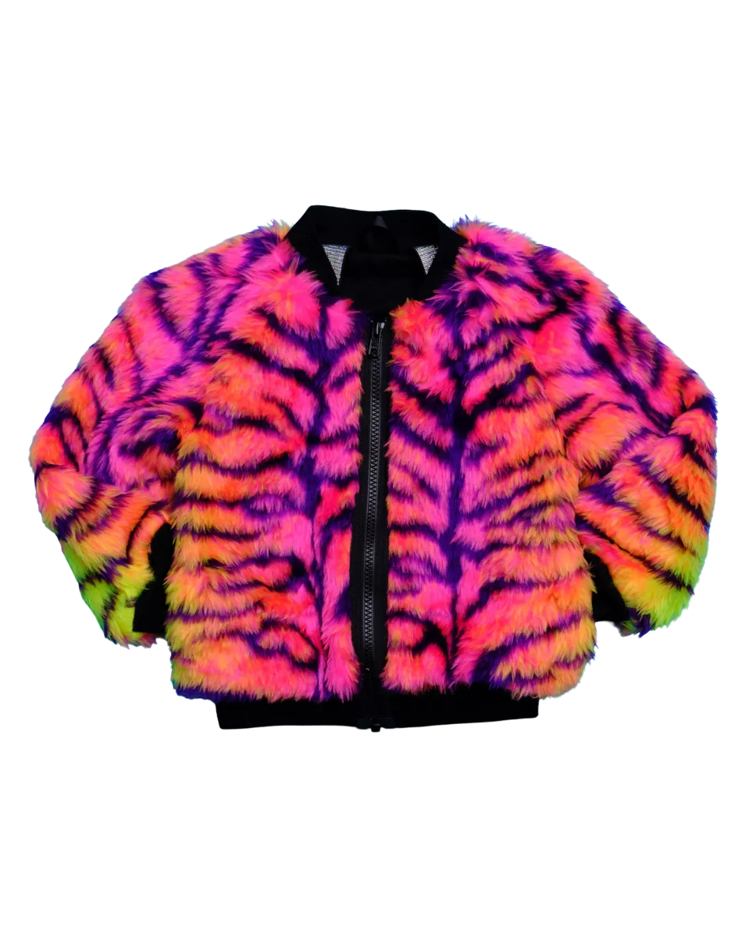 Jungle Boogie Bomber Jacket by Raising Ravers - Tiger Print, Ages 0-12