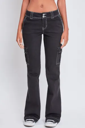 Junior Low Rise Cargo Flare W/Contrast Stitch, Pack of 12