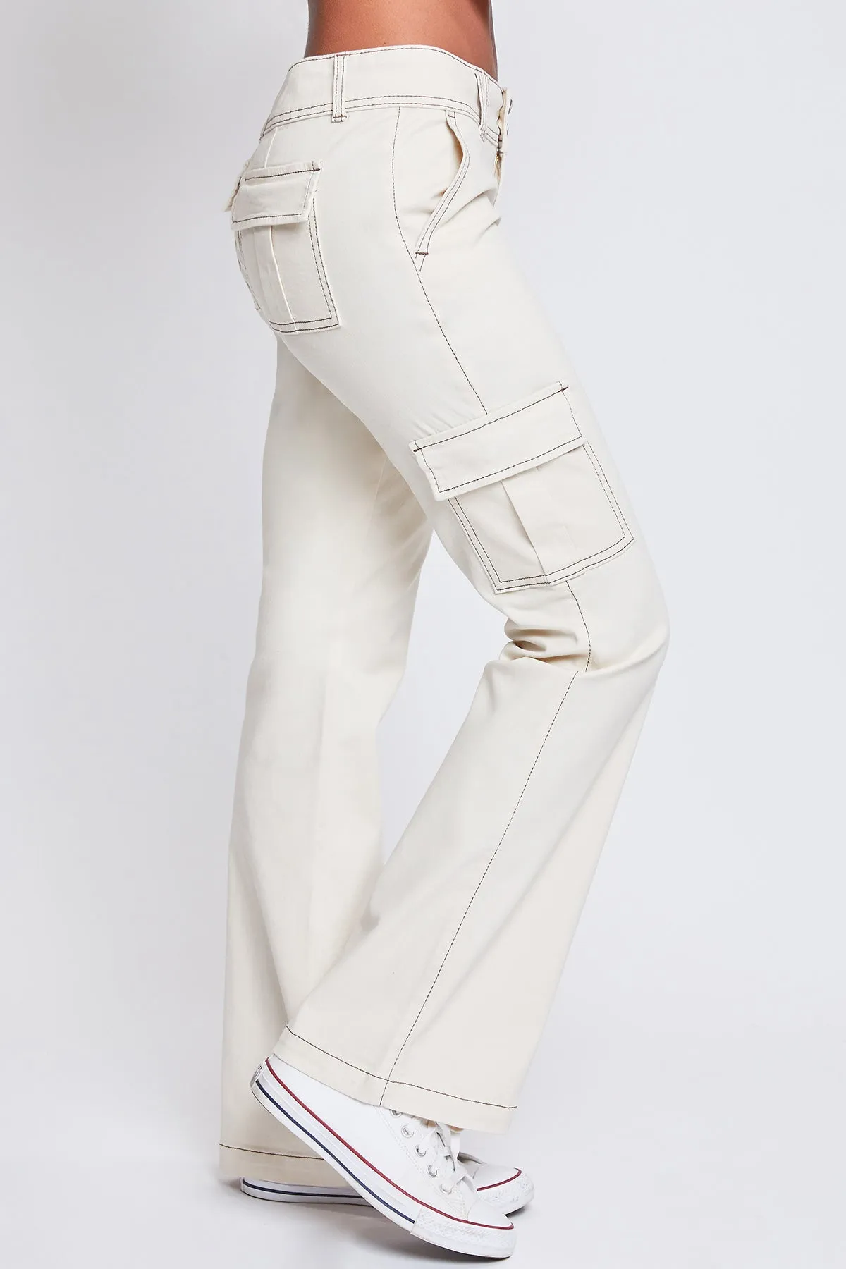 Junior Low Rise Cargo Flare W/Contrast Stitch, Pack of 12