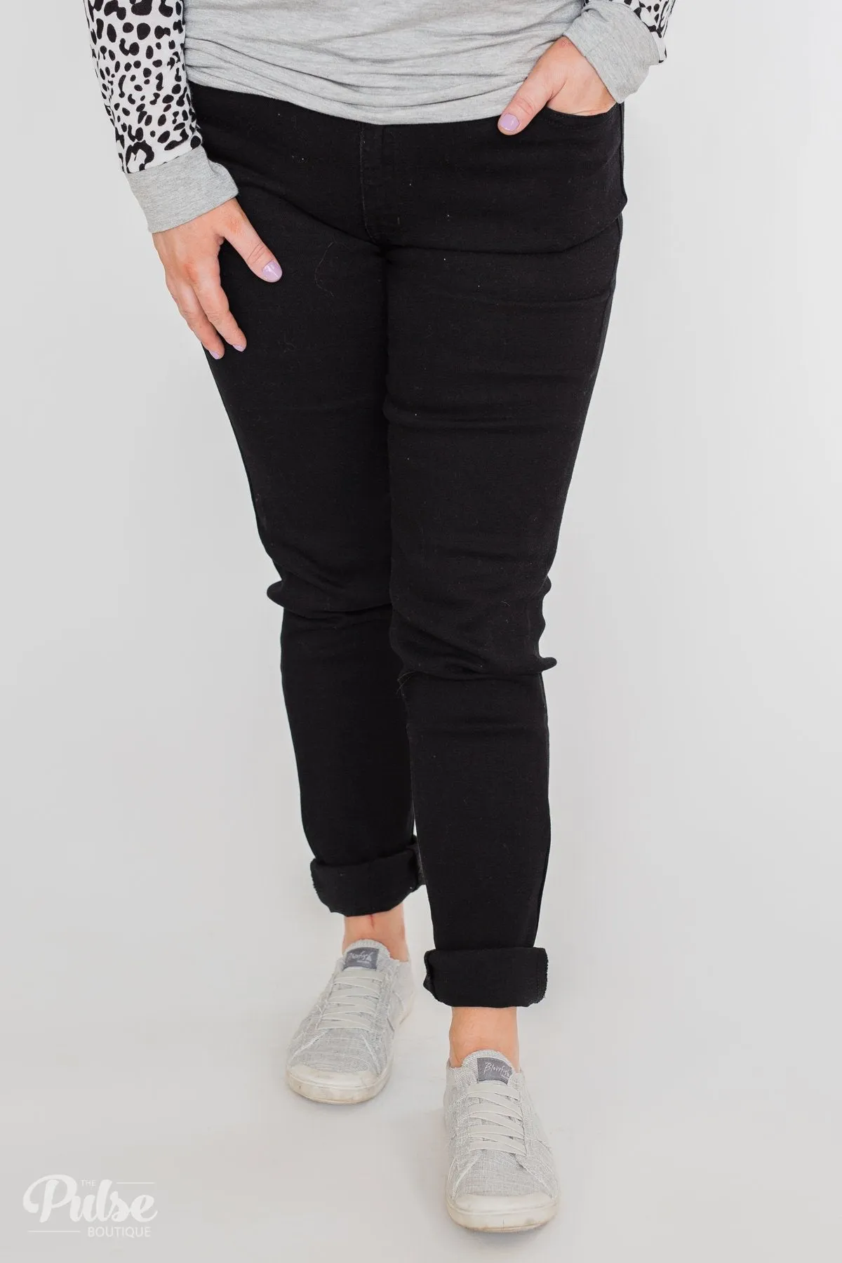 KanCan Black Jeans - Aubrey Wash
