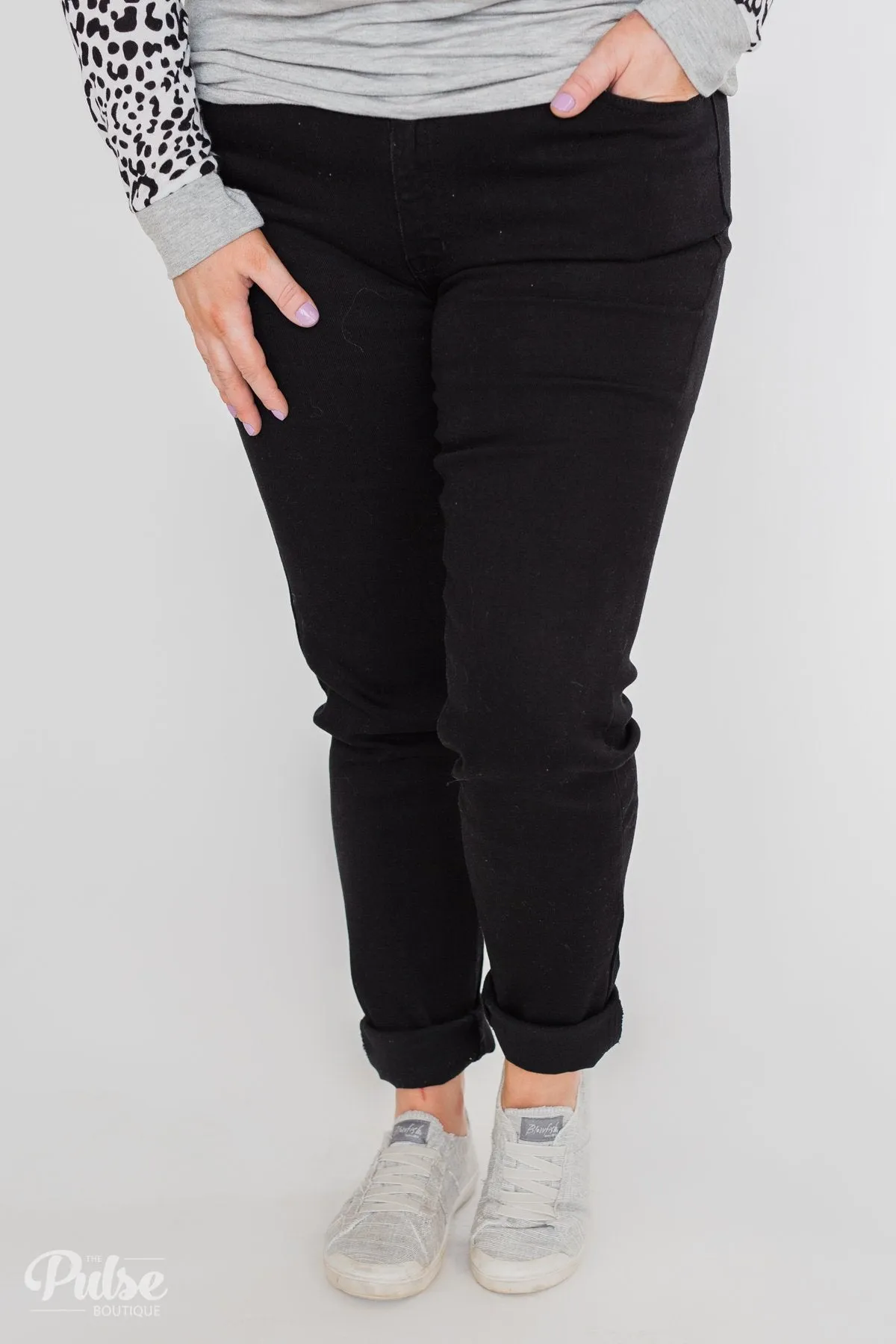 KanCan Black Jeans - Aubrey Wash