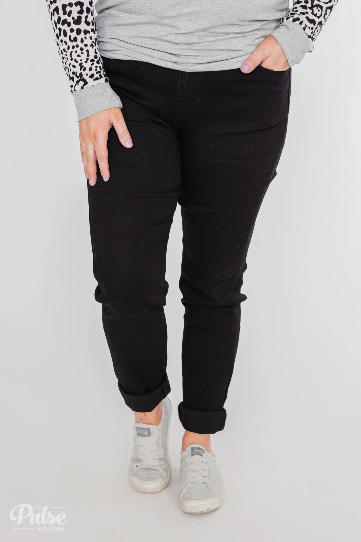 KanCan Black Jeans - Aubrey Wash