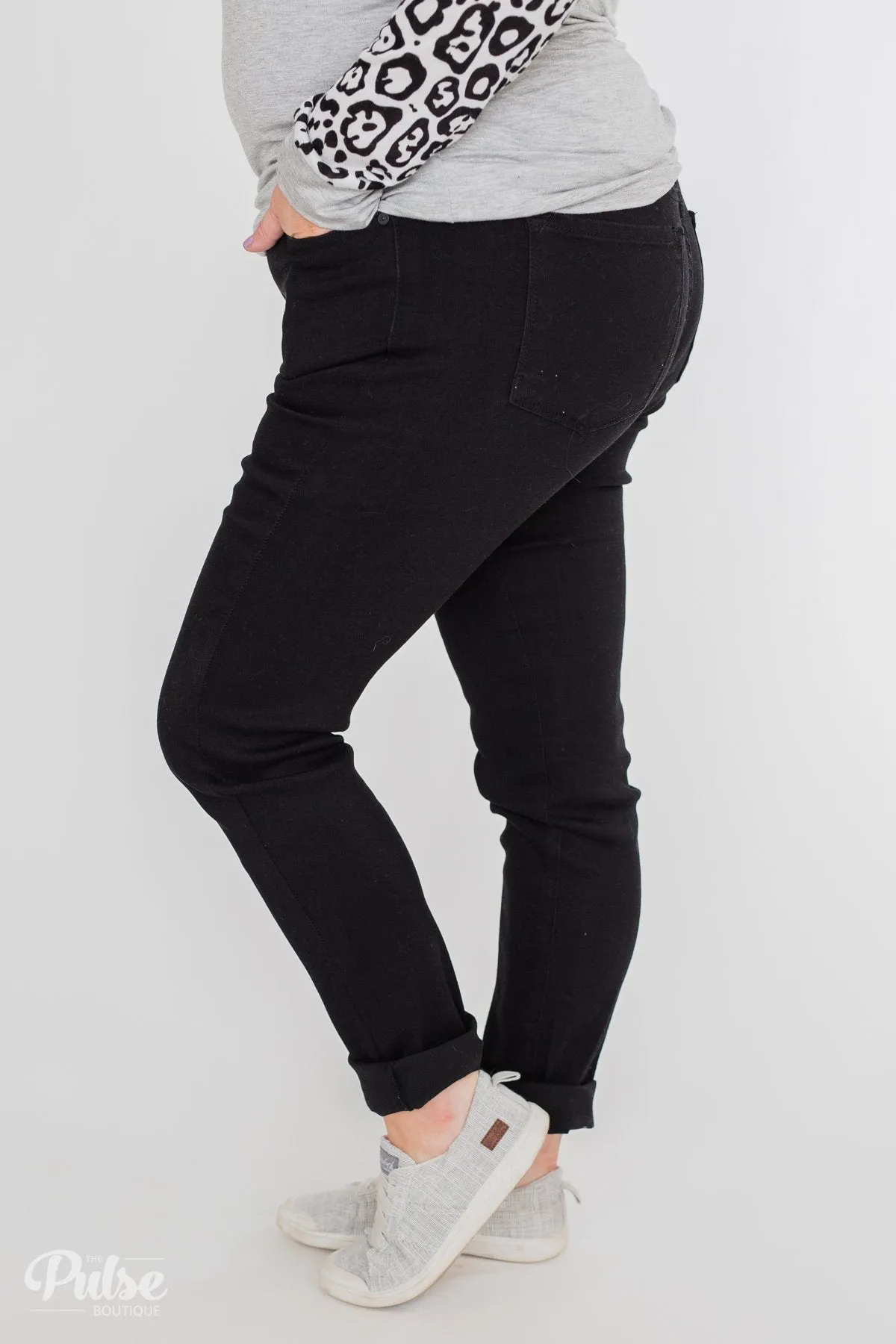 KanCan Black Jeans - Aubrey Wash