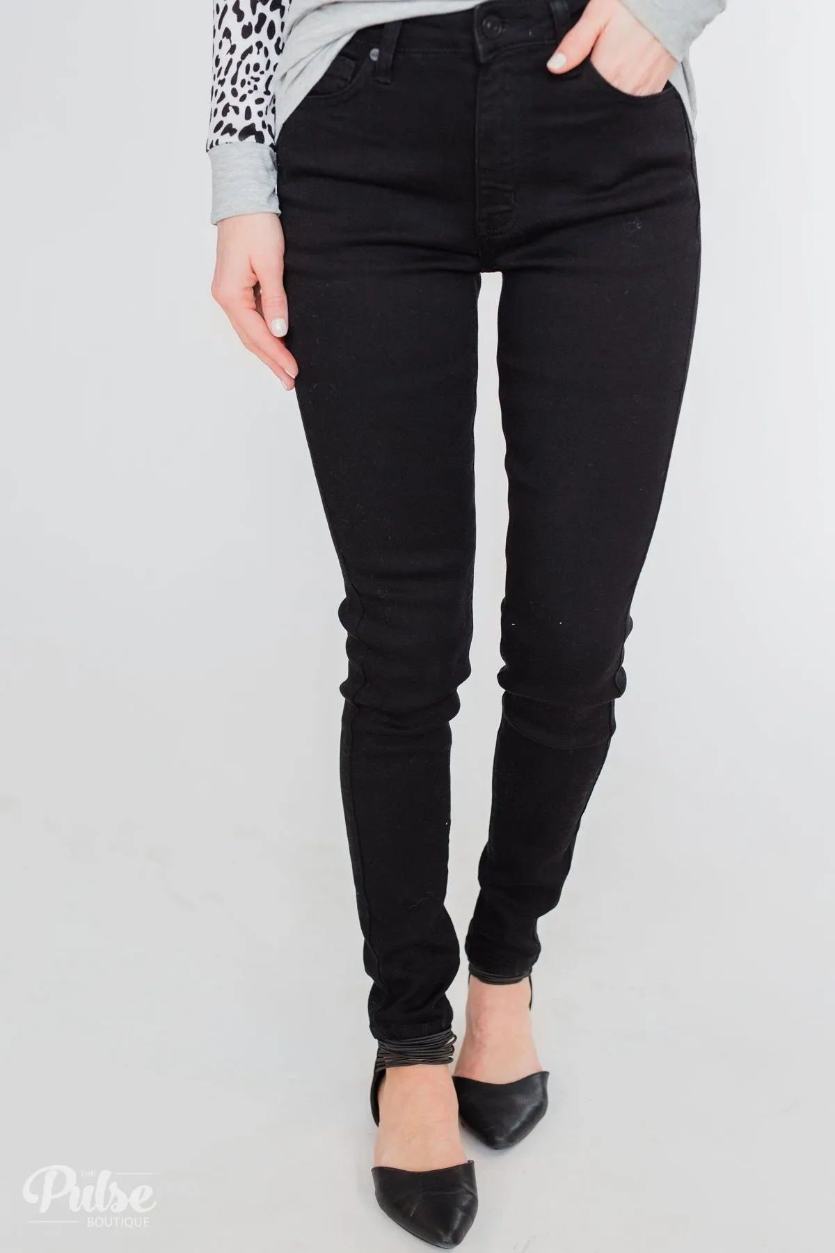 KanCan Black Jeans - Aubrey Wash