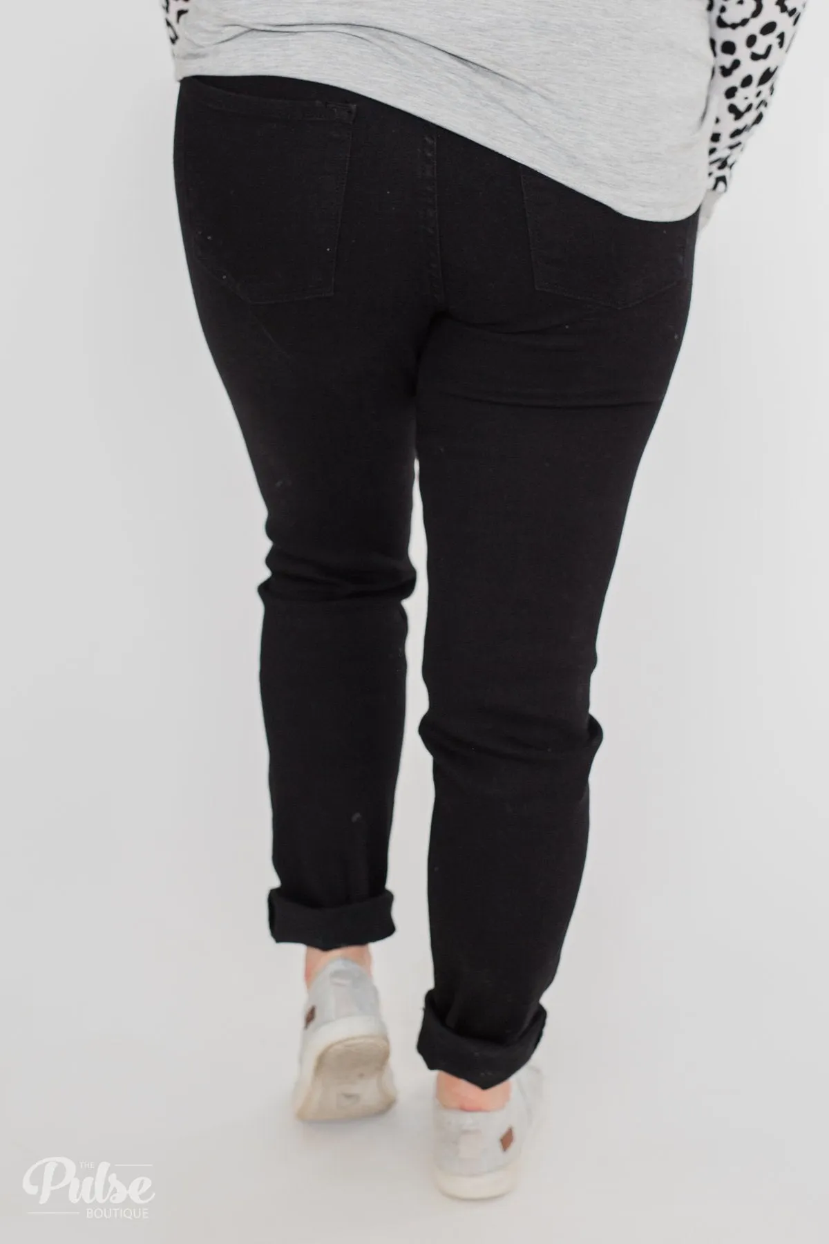 KanCan Black Jeans - Aubrey Wash
