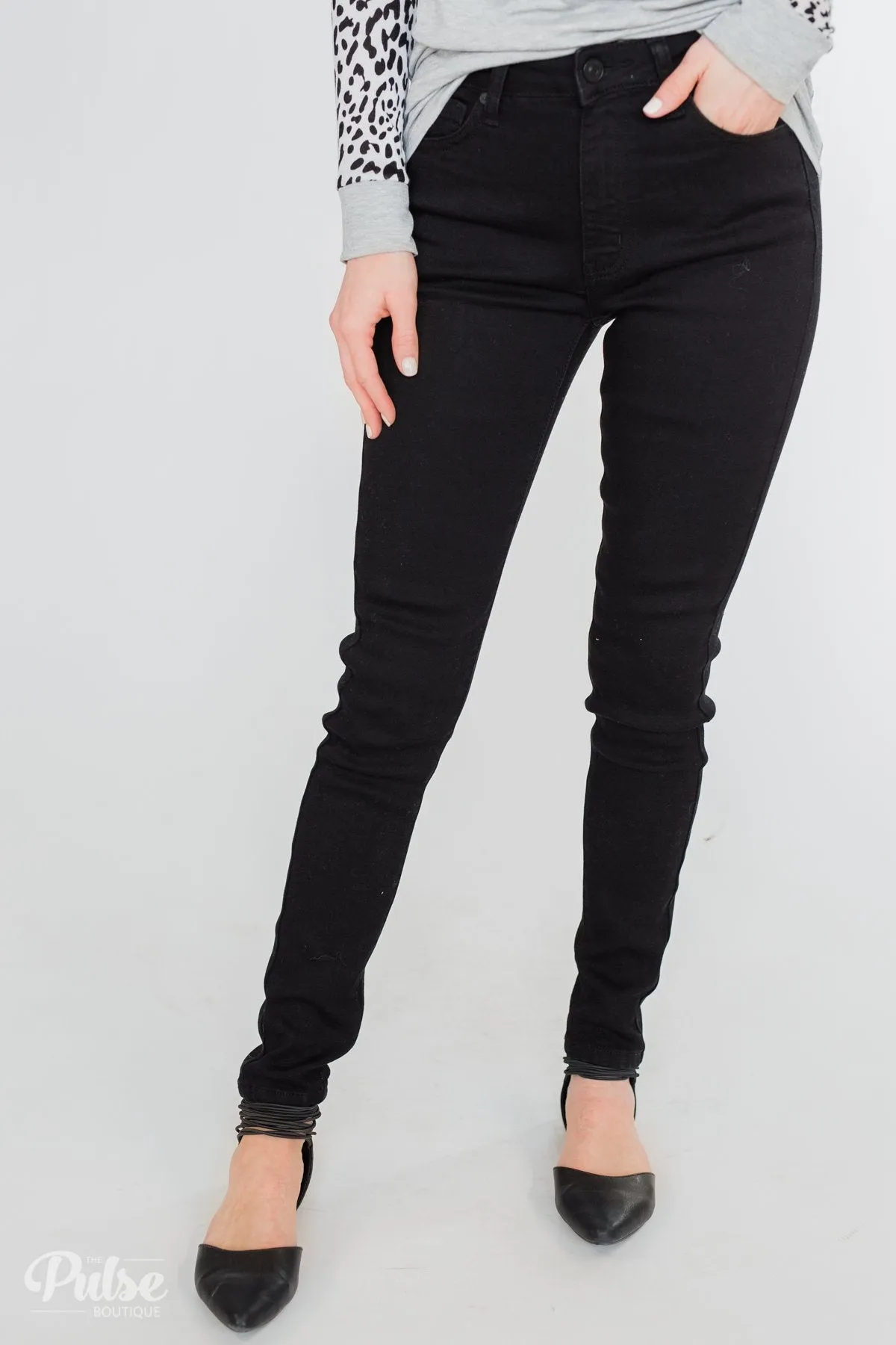 KanCan Black Jeans - Aubrey Wash