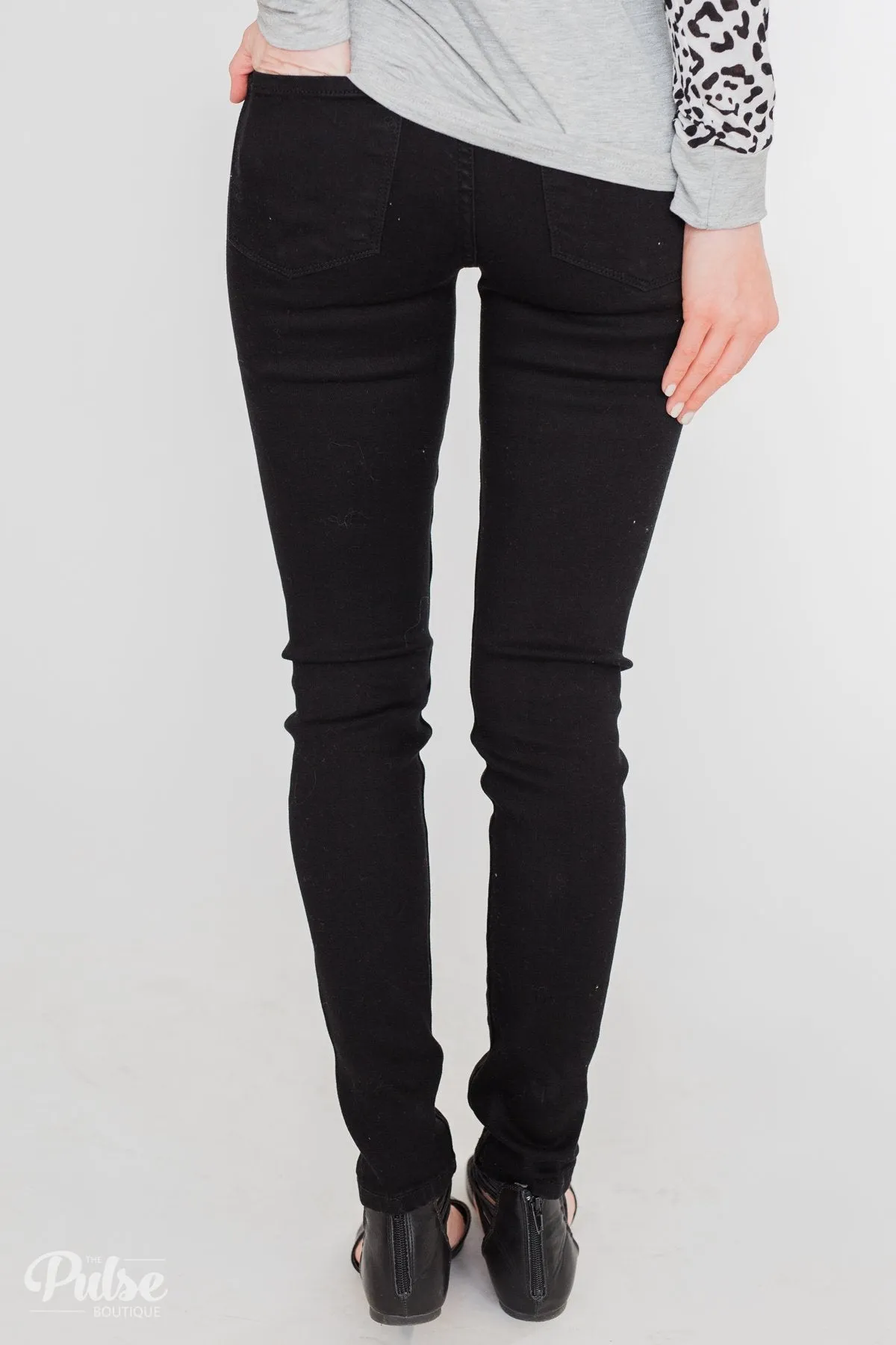 KanCan Black Jeans - Aubrey Wash
