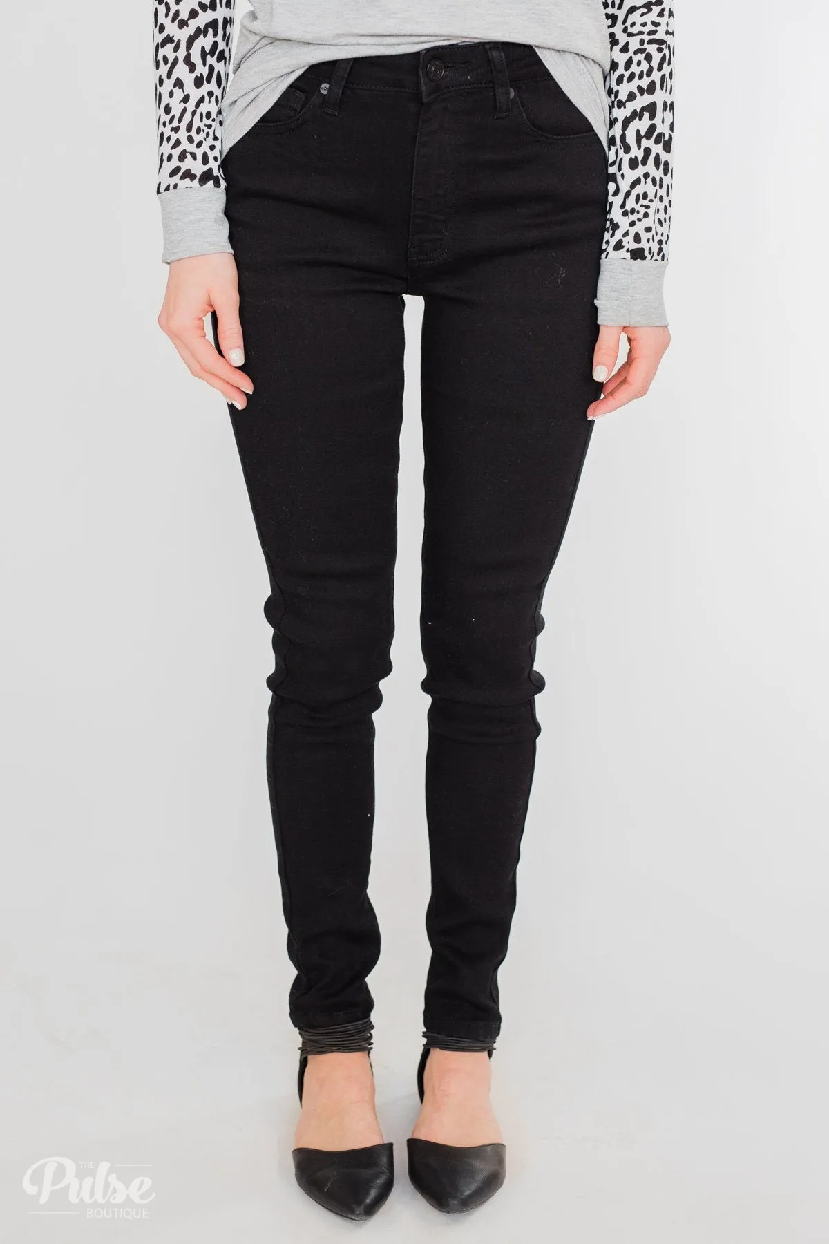 KanCan Black Jeans - Aubrey Wash