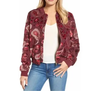 KAS of New York Ashlyn Bomber Jacket from Anthropologie Size Small NWT