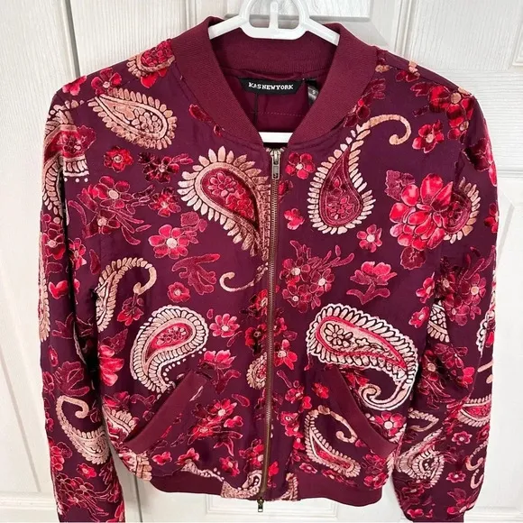 KAS of New York Ashlyn Bomber Jacket from Anthropologie Size Small NWT