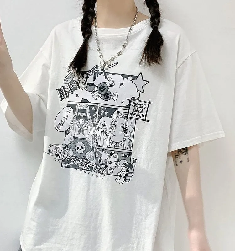 Kawaii Japanese Harajuku Anime Graphic T-Shirts