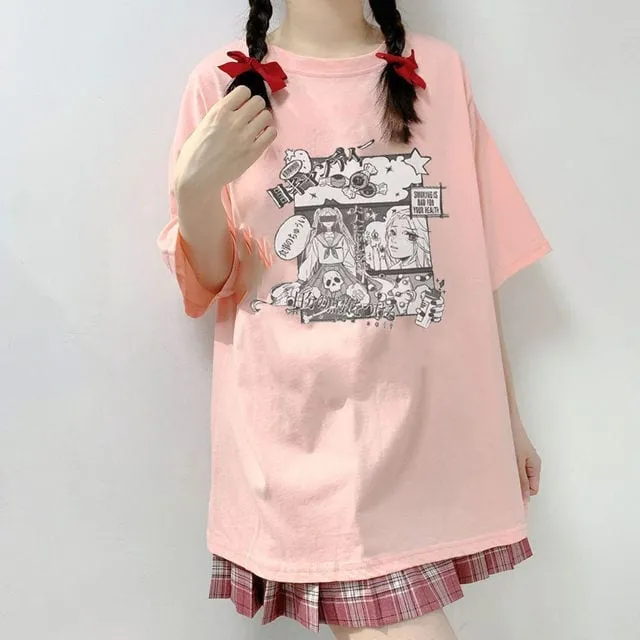 Kawaii Japanese Harajuku Anime Graphic T-Shirts