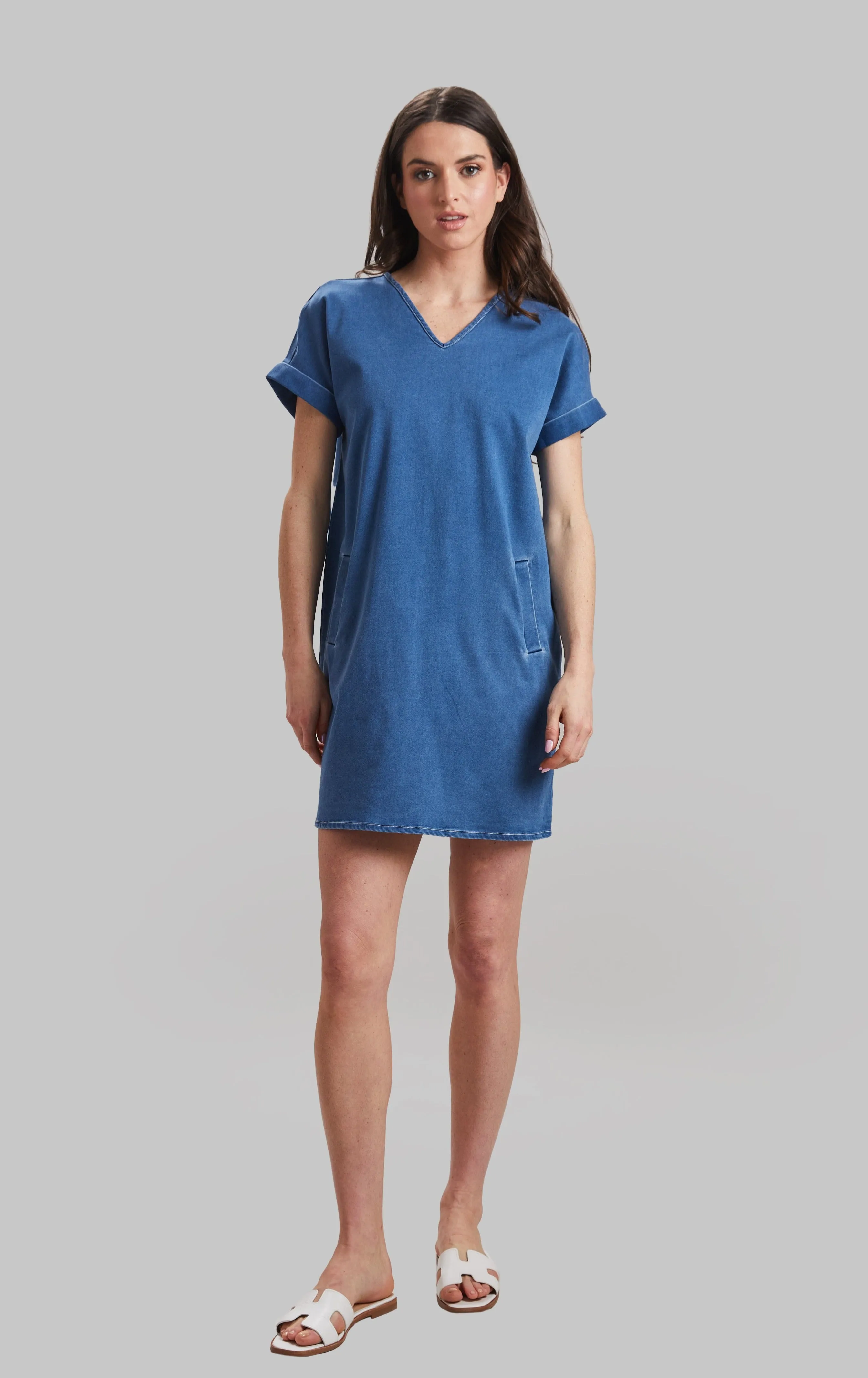 Knit Denim Lexie Dress