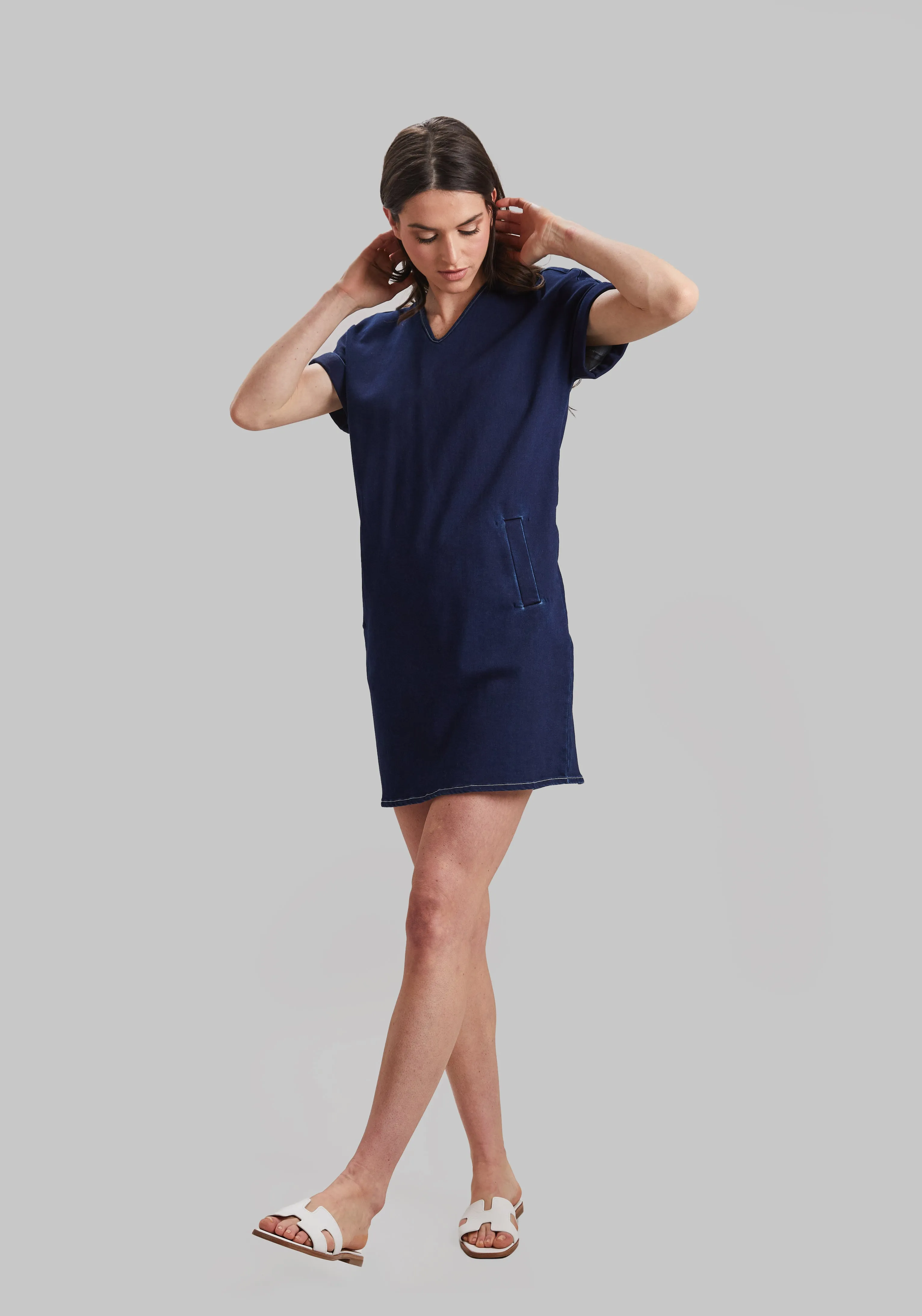 Knit Denim Lexie Dress