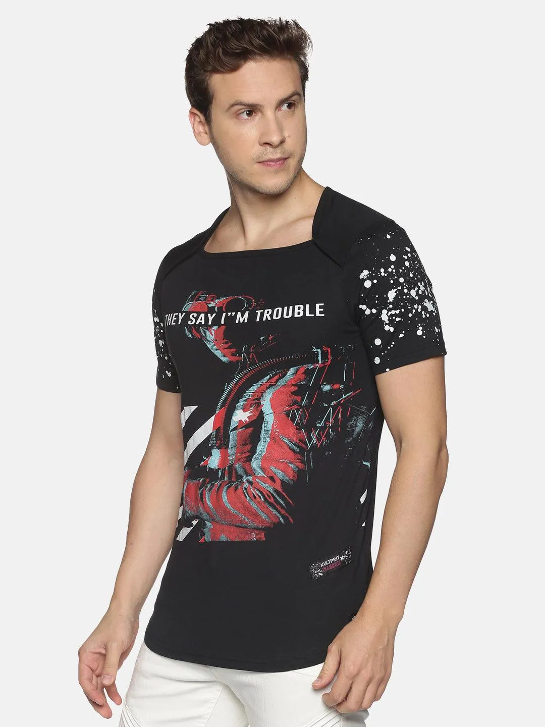 Kultprit Cotton Men Graphic Print T-Shirt