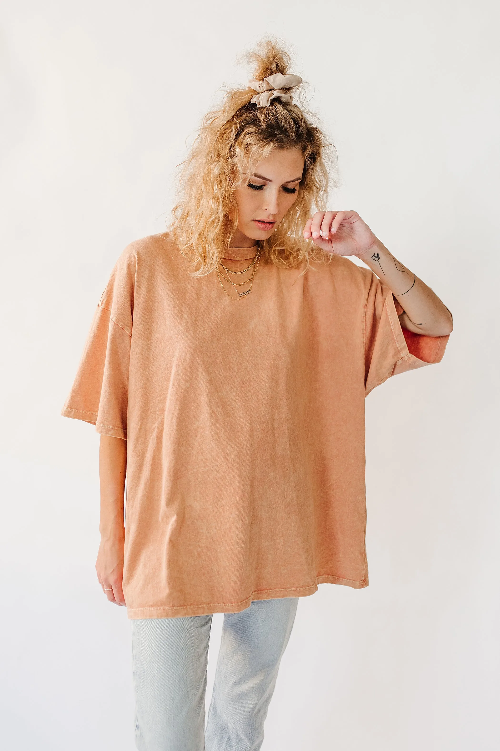 LA Dreaming Washed Tee// Peach