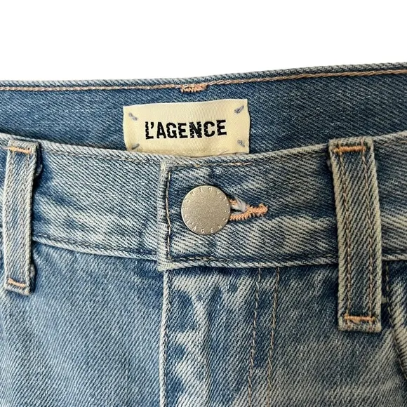 L'agence Adele Womens High Rise Crop Stove Pipe Jeans