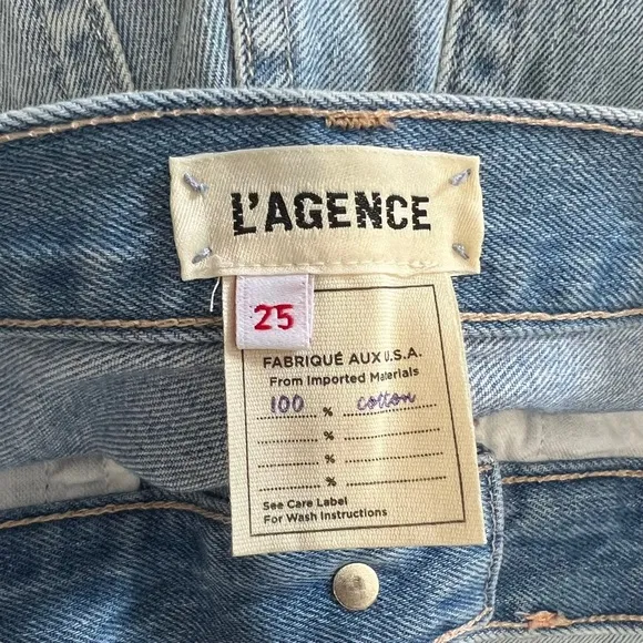 L'agence Adele Womens High Rise Crop Stove Pipe Jeans