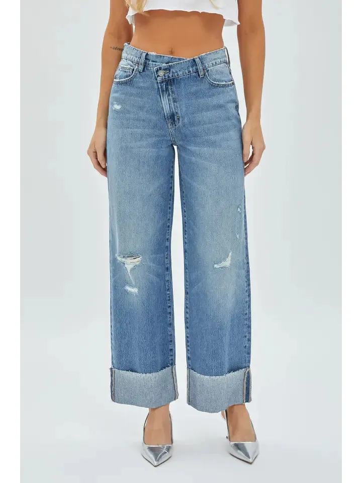 Lauren Crossover Cuffed Jeans