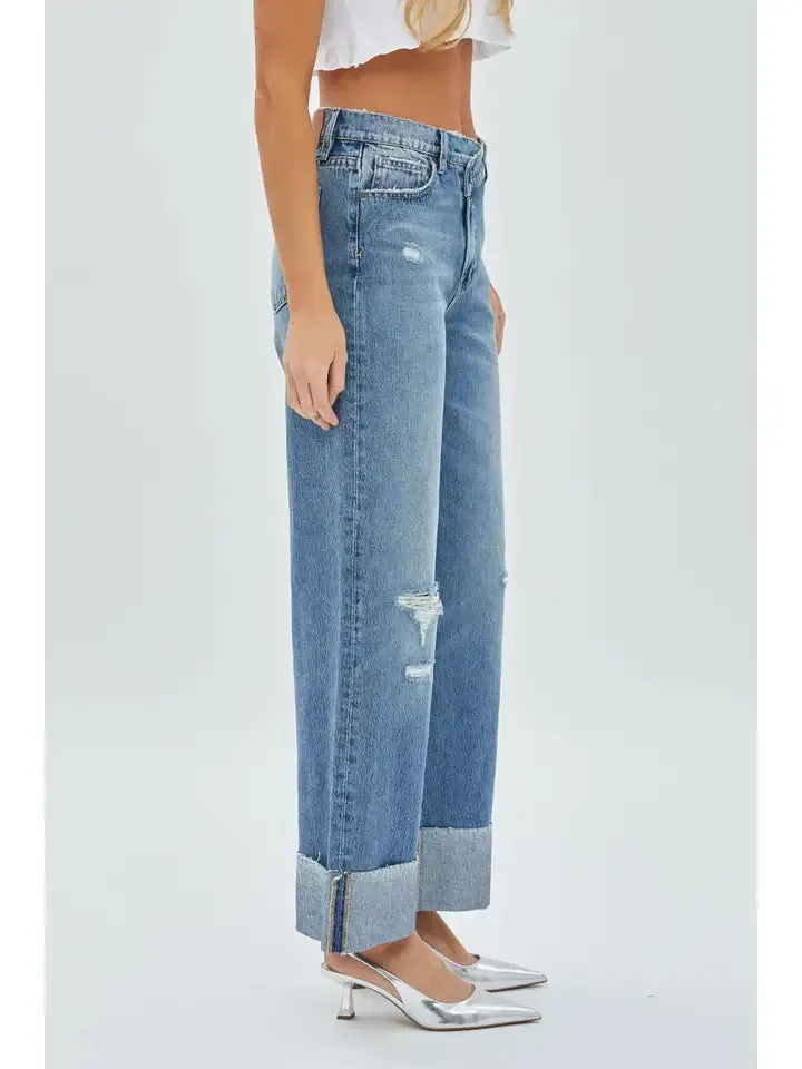 Lauren Crossover Cuffed Jeans