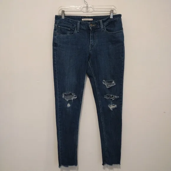 Levi's - 30x28 535™ Super Skinny Distressed Jeans