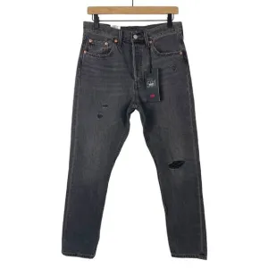 Levi’s 501 High Rise Button Front Skinny Jeans 28 x 28 Rigid Denim Grunge Goth