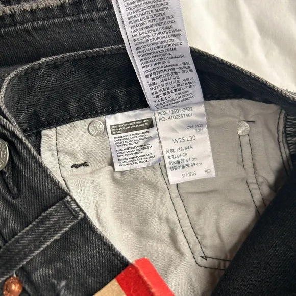 Levi's Premium Women's 501 Original Straight Leg Jeans, 25x30, No Stretch, NWT