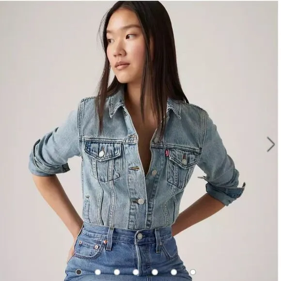Levi’s Slightly Distressed Trucker Denim Jacket