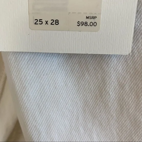 Levi’s Wedgie Straight Distressed White Jeans