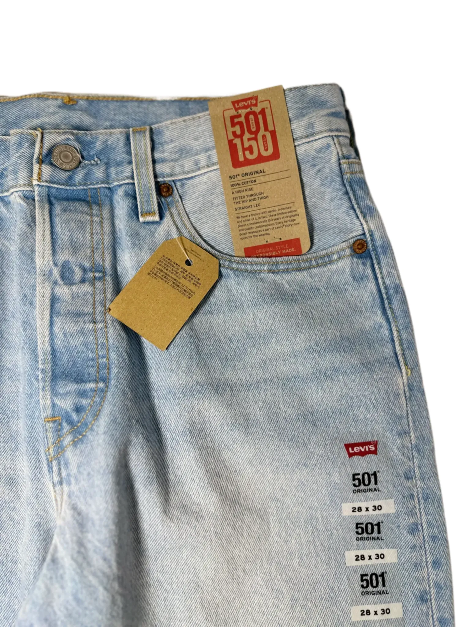 LEVI’S Women’s 501 Original-Fit Straight Leg She’s Crafty Jeans